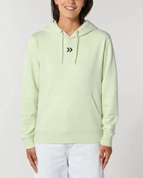 Human Family Human Family Bio Unisex Hoodie - "Skip", Hellgrün, – Produktbild 3 von 3
