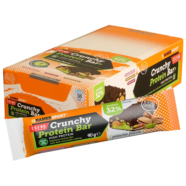 Named Sport Named Sport NAMEDSPORT Crunchy Protein Pistachio 24 Stk. Riegel, Energie Riegel – Produktbild 1 von 1