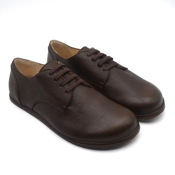 Pololo Pololo Barfuß-Halbschuh London pflanzlich gegerbtes Leder, Braun, – Produktbild 1 von 4
