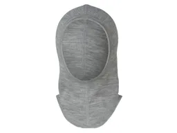 Engel natur Engel Natur Baby und Kinder Schlupfmütze Helmmütze Wolle Seide melange-hellgrau 46-48 cm – Produktbild 1 von 1