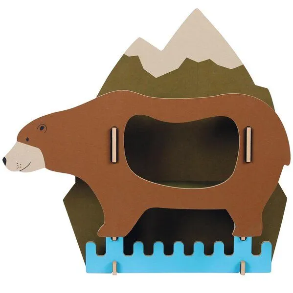 WERKHAUS WERKHAUS Kindergarderobe Dicke Tiere - Bär – Produktbild 2 von 6