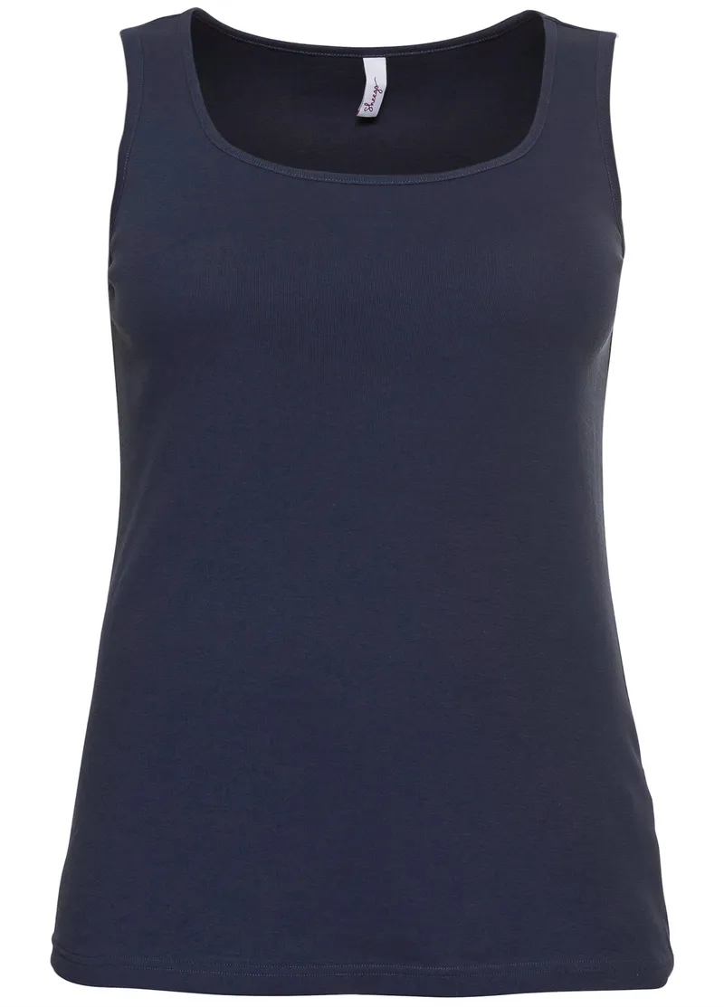 sheego Tanktop marine, Marine, – Produktbild 2 von 2
