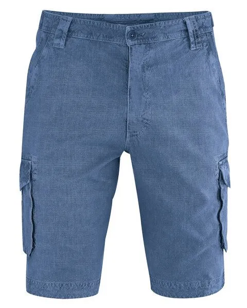 HempAge HempAge Cargoshorts Herren Hanf/Biobaumwolle, Blueberry(blau), – Produktbild 2 von 4