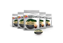 Tassimo Tassimo Kaffee Kapseln Jacobs Espresso Classico T Discs 5x16 Getränke Kaffeekapseln, (Packung, 5er Pack) – Produktbild 1 von 1
