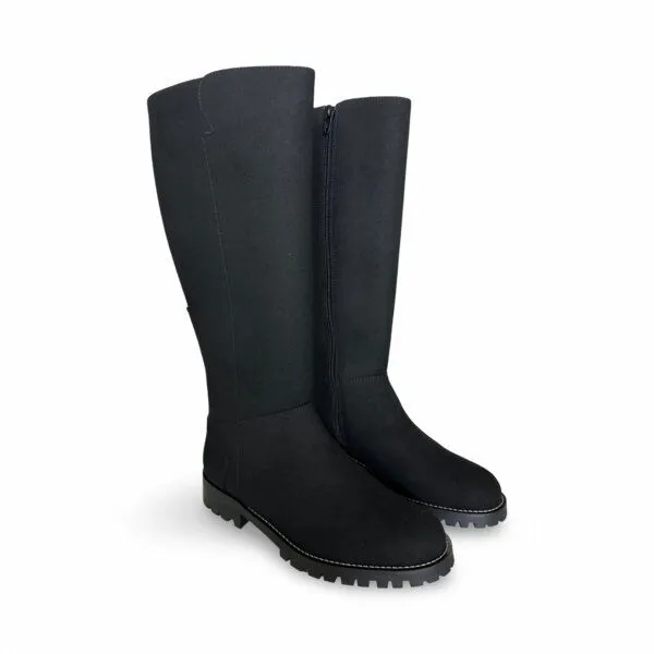 Nae Vegan Shoes Nae Vegan Shoes NAE | Irem Vegane Stiefel bis zum Knie – Schlanker Komfort in schwarzem Wildleder, Schwarz, – Produktbild 2 von 4