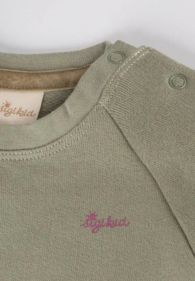 sigikid sigikid Sweatshirt Petit Croissant für Babys Mädchen (1-tlg), Grün, – Produktbild 4 von 4
