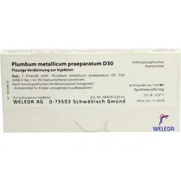 Weleda WELEDA PLUMBUM METALLICUM praep. D 30 Ampullen 8X1 ml Ampullen – Produktbild 1 von 1
