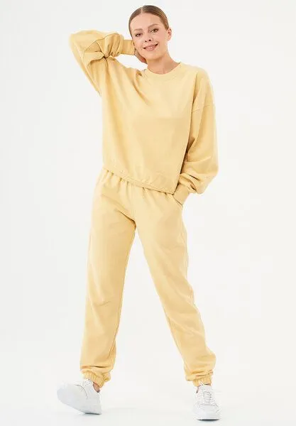 ORGANICATION ORGANICATION ESSENTIALS-BUKET- Soft Touch Sweatshirt aus Bio-Baumwolle, Soft yellow, – Produktbild 2 von 4