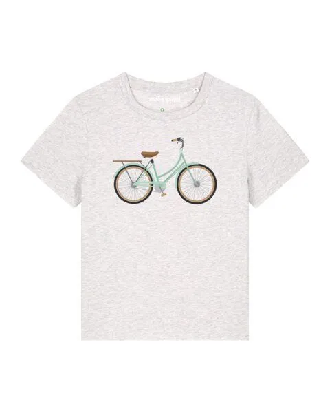 watapparel watapparel T-Shirt Frauen Mint Bike, Cool heather grey, – Produktbild 1 von 4