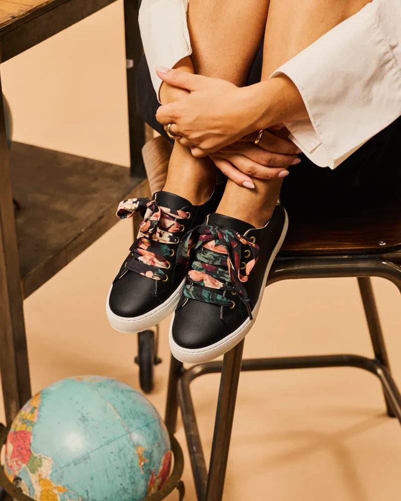 Minuit Sur Terre Minuit Sur Terre Damen vegan Sneaker Virevolte Schwarz, Schwarz, – Produktbild 2 von 2