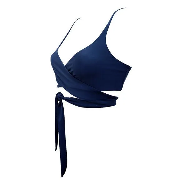 Anekdot Anekdot Bikini Top Lin, Navy, – Produktbild 2 von 4