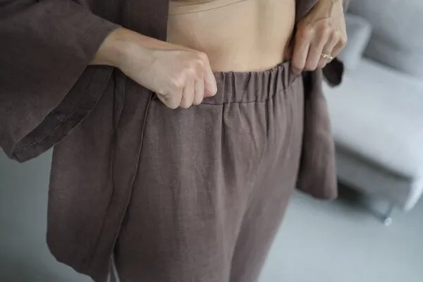 gust. gust. Damen Weite Leinenhosen - Culotte - Linen trousers - 100% Bio-Leinen, Cocoa (brown), – Produktbild 4 von 4