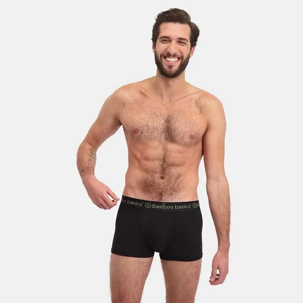 Bamboo Basics Bamboo Basics Enganliegende Herren Trunkshorts LIAM aus Bambusviskose / Biobaumwolle (3er Pack), Schwarz, – Produktbild 1 von 4
