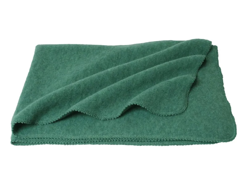 Reiff Strickwaren Babydecke Bio-Merinowolle Fleece salbei Gr. 1 (95 x 70 cm), Grün, – Produktbild 1 von 1