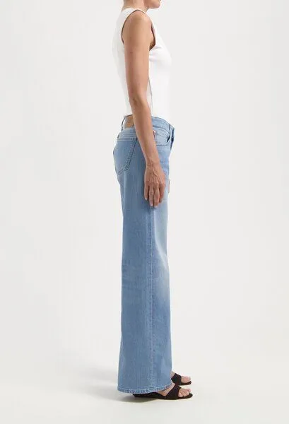 MUD Jeans MUD Jeans Damen Jeans "Cleo Mid Loose - Light Stone Vintage", Blue, – Produktbild 3 von 5