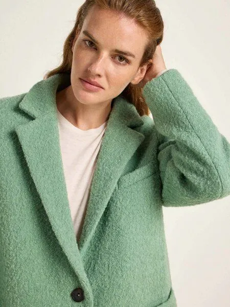 LANIUS LANIUS Boucle Blazermantel aus Bio-Schurwolle, Frosty green, – Produktbild 3 von 4
