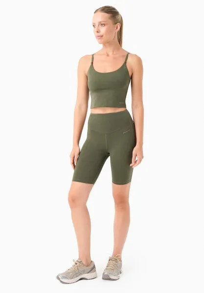 ORGANICATION ORGANICATION TARRA | Crop-Top aus Bio-Baumwolle, Olive, – Produktbild 2 von 4