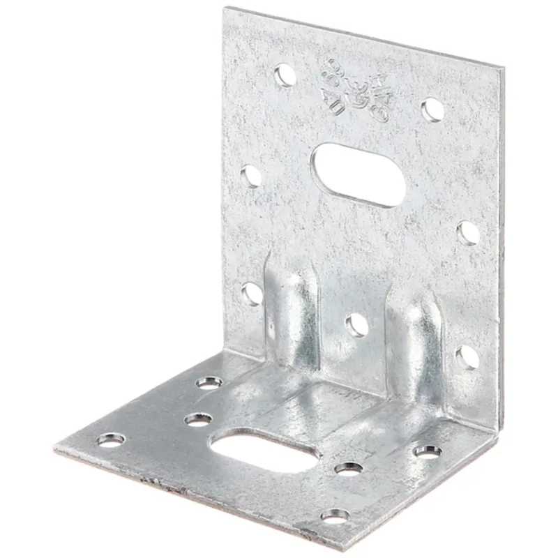 Alberts ALBERTS Schwerlast-Winkelverbinder m. zwei Sicken, sendzimirverzinkt, TxHxB 50x77x64 mm – Produktbild 1 von 1