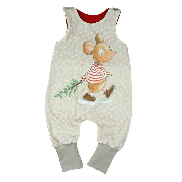Sternchenwolke Sternchenwolke BIO Strampler "Weihnachtsmaus" – Produktbild 1 von 2