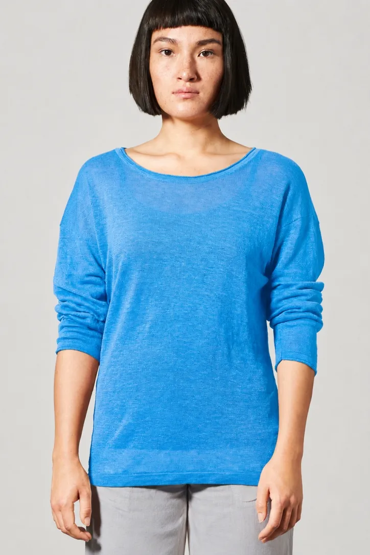HempAge Hempage Damen vegan Pullover Airy Topaz, Blau, – Produktbild 2 von 2