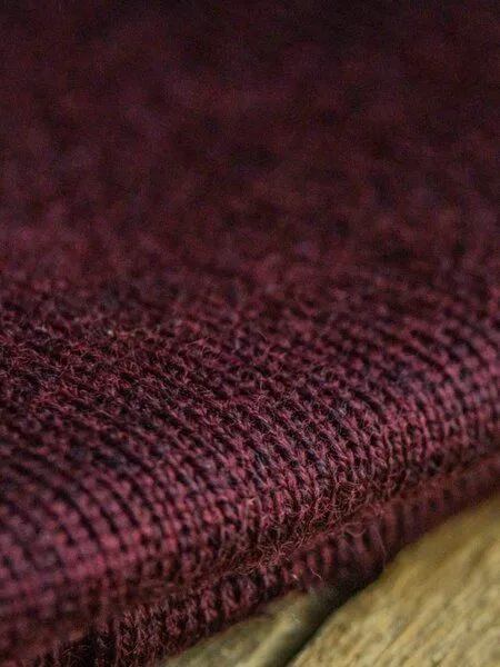 FUXBAU FUXBAU Kinder Merino Kork Beanie, Bordeaux, – Produktbild 4 von 4