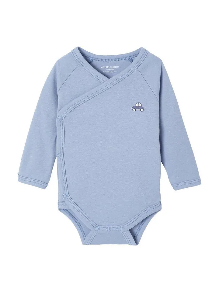 Vertbaudet Vertbaudet Body 5er-Pack Baby Wickelbodys, Langarm 5er-Pack, Blau, – Produktbild 3 von 4