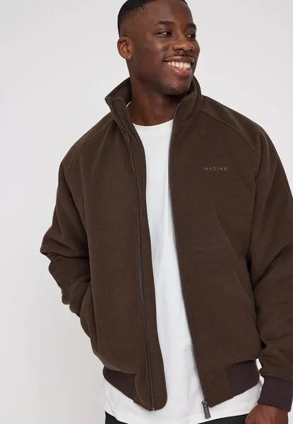 Mazine Mazine Vegan Wool Blouson Jacke - Black Coffee – Produktbild 1 von 3