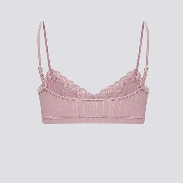 comazo|earth comazo|earth Fairtrade Bustier mit Nadelzug | GOTS zertifiziert, Mauve, – Produktbild 4 von 4