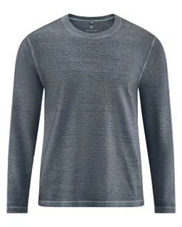 HempAge HempAge Herren vegan Langarmshirt Shale Grau – Produktbild 1 von 1