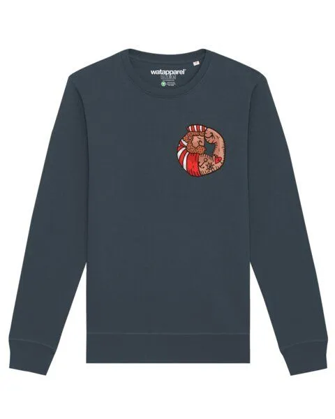 watapparel watapparel Sweatshirt Unisex Seemann, India ink grey, – Produktbild 1 von 3