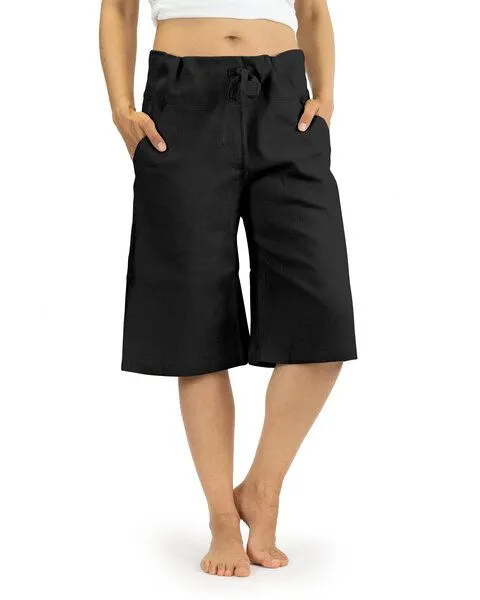 SCHAZAD Bermuda-Leinenhose von SCHAZAD, Schwarz, – Produktbild 1 von 5