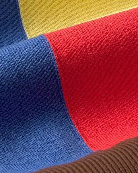 thinking mu thinking mu Color-Block Strickpullover aus Bio-Baumwolle Modell: Petra, Color-block, – Produktbild 2 von 4
