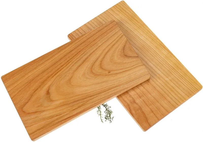Holz Frank Frühstücksbrett Frühstücksbrett 4er Set aus FSC® Kirsch Holz geölt - 26 x 15 x 1,2 cm, Holz, Beige, – Produktbild 1 von 2