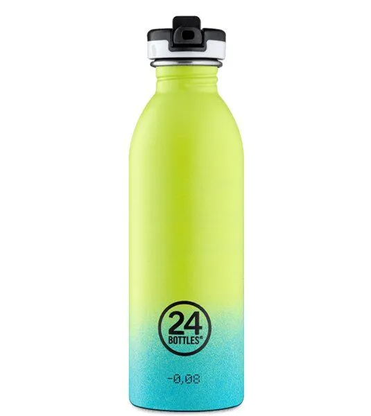 24bottles 24bottles 0,5l Edelstahl Trinkflasche mit Sportverschluss, Titan, – Produktbild 2 von 4