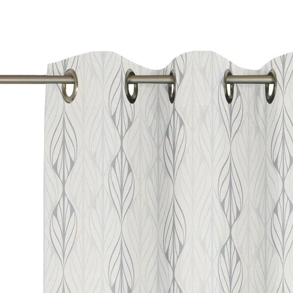 Nature by Adam Nature by Adam Vorhang aus Leinen und Bio-Baumwolle - Made in Germany - Wave, Hellgrau, – Produktbild 7 von 8