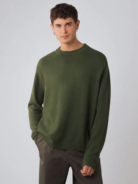 Honest Basics Honest Basics Herren Crew-Pullover aus 100% Bio-Baumwolle, Thymian, – Produktbild 1 von 3