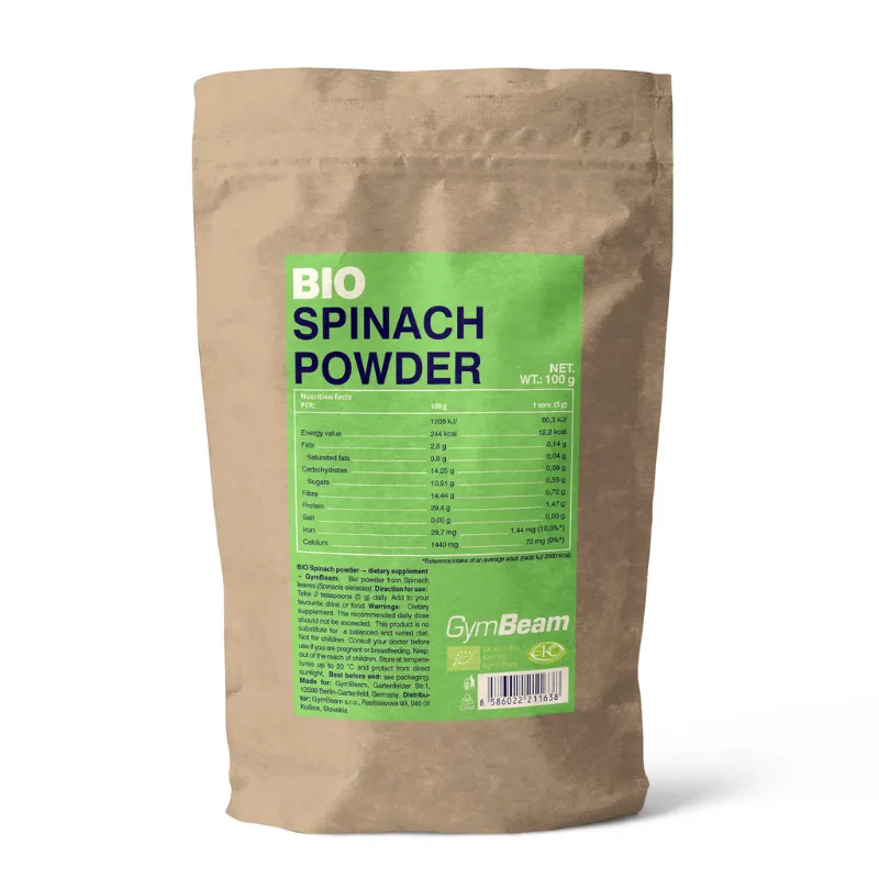 GymBeam Bio GymBeam BIO Spinatpulver 100 g – Produktbild 1 von 1