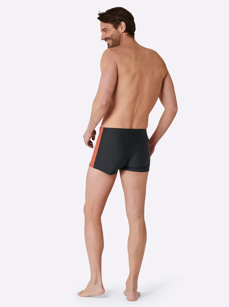 feel good Badehose schwarz-terra, Schwarz-terra, – Produktbild 2 von 2