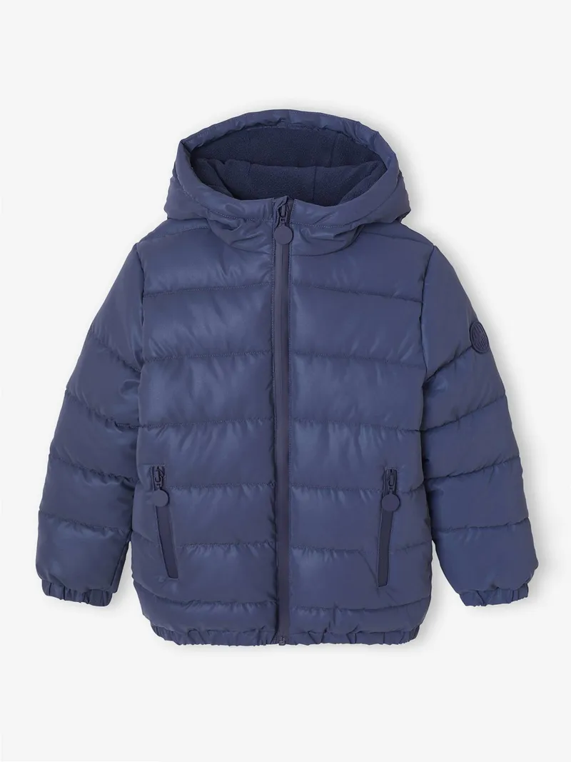 Vertbaudet Jungen Steppjacke wasserabweisend und reflektierend, Marine, – Produktbild 1 von 4