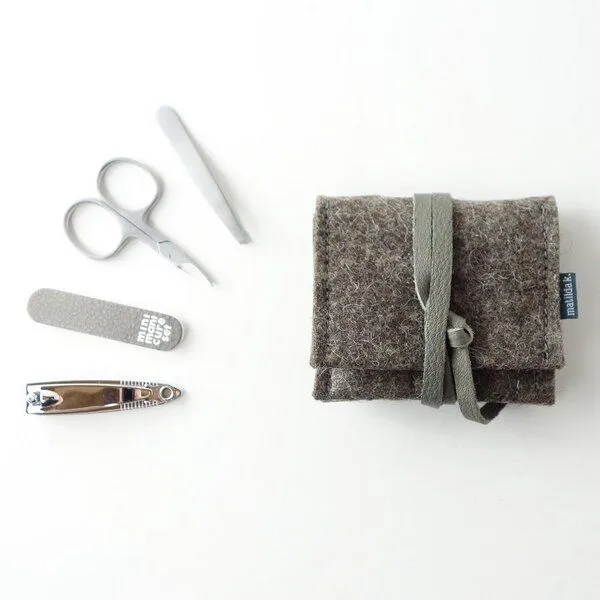 matilda k. manufaktur matilda k. manufaktur mini-maniküre-set 'jacob' aus Wollfilz braun, Braun, – Produktbild 2 von 8