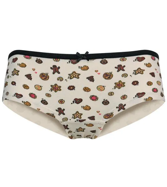 Gary Mash GARY MASH 2er-Set Damen Hipsters aus Biobaumwolle, Cookies + schwarz, – Produktbild 2 von 4