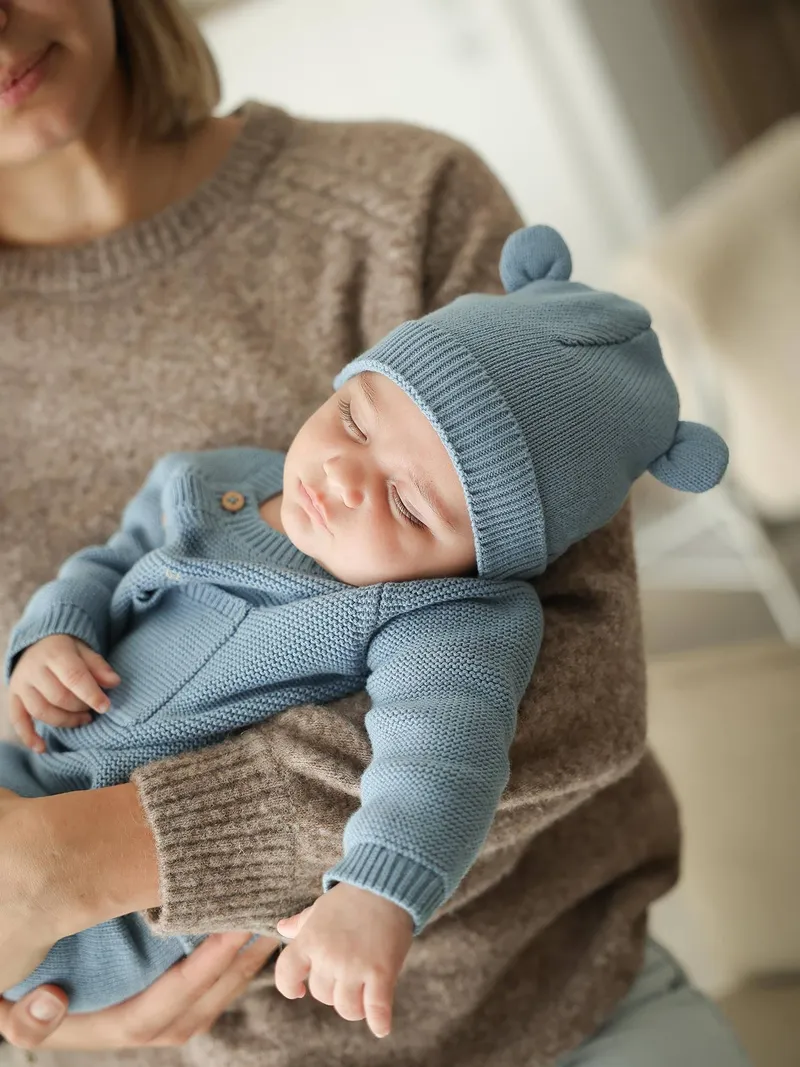 Envie De Fraise Baby Strick-Set ENVIE DE FRAISE personalisierbar eis, Eisblau, – Produktbild 3 von 4
