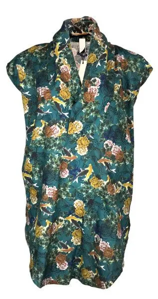 FORMAT FORMAT TOAT Bluse, Bunt (fish & flowers), – Produktbild 2 von 3