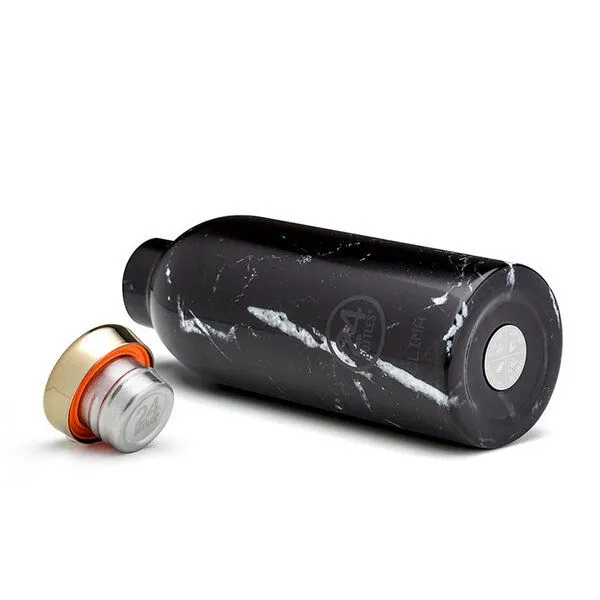 24bottles 24bottles 0,5l Thermosflasche - verschiedene Marmordesigns, Black marble, – Produktbild 3 von 3