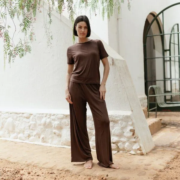 NORDLICHT NORDLICHT Hose Lucy aus Tencel, Braun, – Produktbild 2 von 4