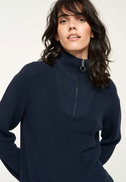 recolution Damen Stricktroyer aus Bio-Baumwolle - NIGELLA - recolution, Dark navy (blau), – Produktbild 5 von 8