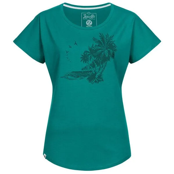 Lexi&Bö Lexi&Bö Dream Coast oversized T-Shirt Damen, Deep lake (grün), – Produktbild 1 von 1