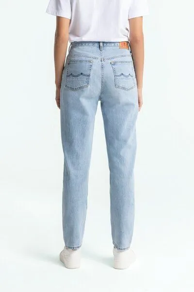 Kings Of Indigo Kings Of Indigo Caroline Cropped Stretch Mid Rise Tapered Atria Super Light Used – Produktbild 4 von 4