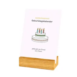klotzaufklotz klotzaufklotz Geburtstagskalender mit Karten "Minimalist" – Produktbild 1 von 1