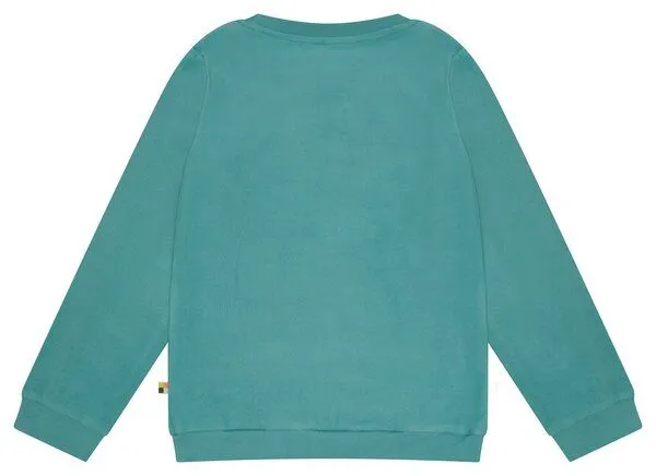 loud + proud loud + proud Kinder Fleece-Sweatshirt, GOTS-zertifiziert, Oregano(grün), – Produktbild 3 von 3